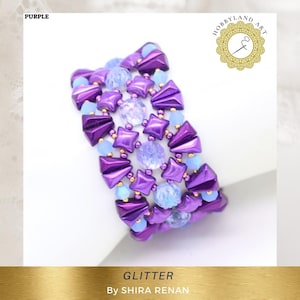 Glitzer-Armband-Glasperlen-Anleitung-Wibe Bead,Crystal Bead,Vexolo,BAROQUE -Anleitung für pdf-Hobbyland Glasperlen