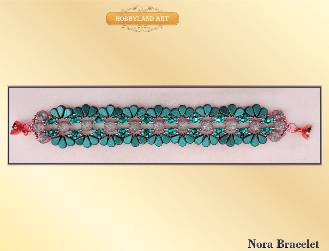MAJESTIC Bracelet-kit & Tutorial-arcos Bead ,wibeduo Beads,o Bead,stormduo  Bead,fire-polish ,seed Beads-beaded Bracelets Kit-hobbyland 