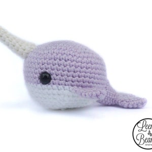 Baby Narwhal Plush - Any Color / Nelly the Whale Amigurumi / Cute Narwhal gift