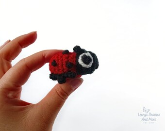 Mini Ladybug Amigurumi plush - Small crochet ladybug
