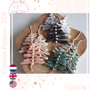 Crochet pattern Christmas tree ornament - Haakpatroon Kerstboomhanger
