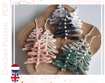 Crochet pattern Christmas tree ornament - Crochet pattern Christmas tree ornament
