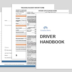 DOT Employee Handbook Template and documents