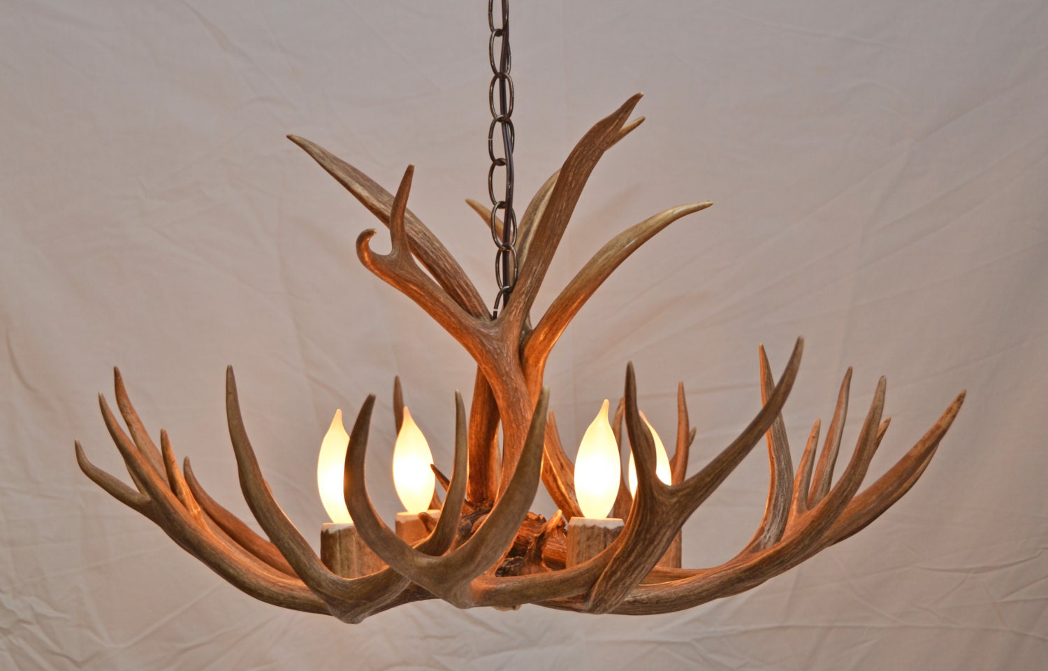 Antler Chandelier Small 4 light Etsy