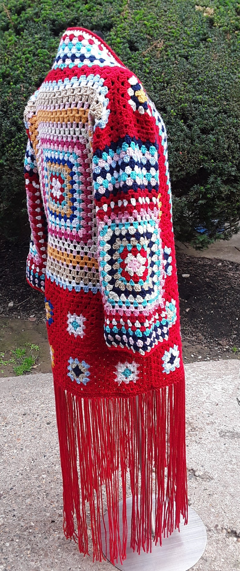 Granny Square fringe Duster Moves From Season to Season Etsy
