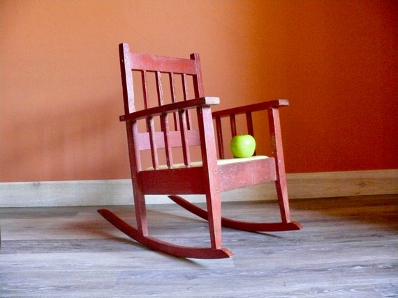 handmade childs rocking chair