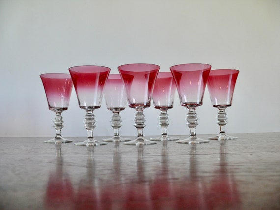 Pink water goblets outlet