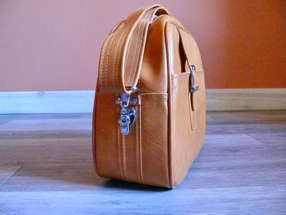 Orange Samsonite Cross Body Shoulder Bag, Vintage… - image 5