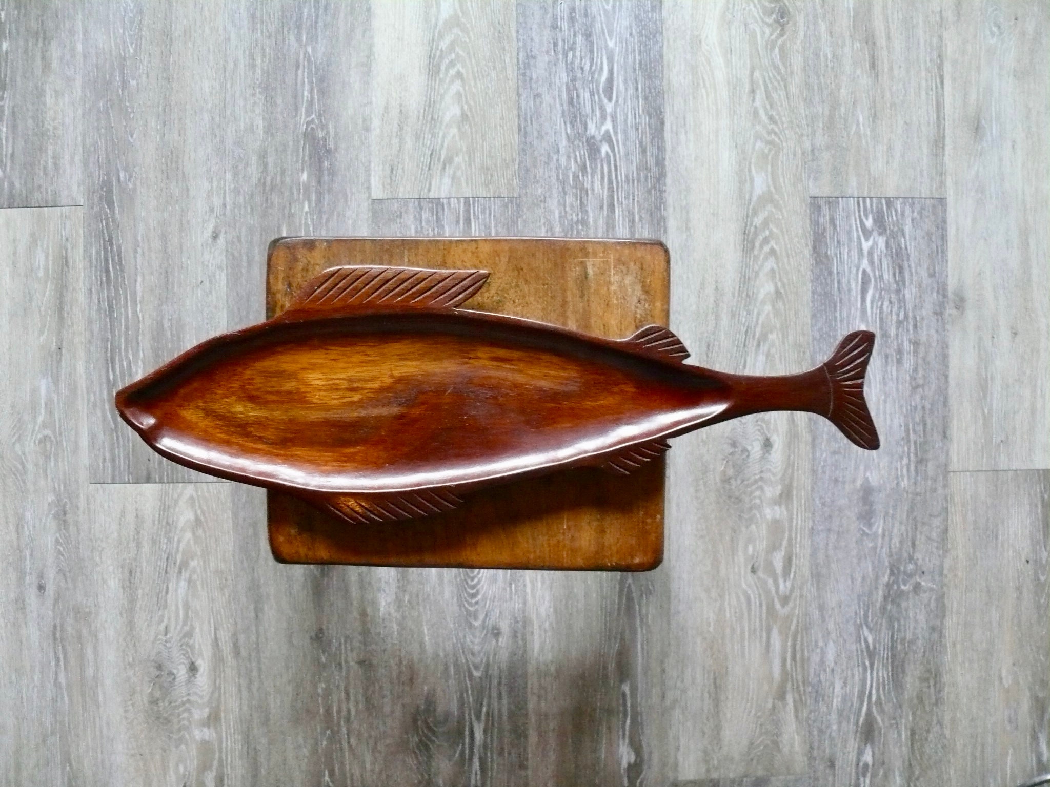 18x7 Simple Fish Shaped Serving Board Acrylic Router Template