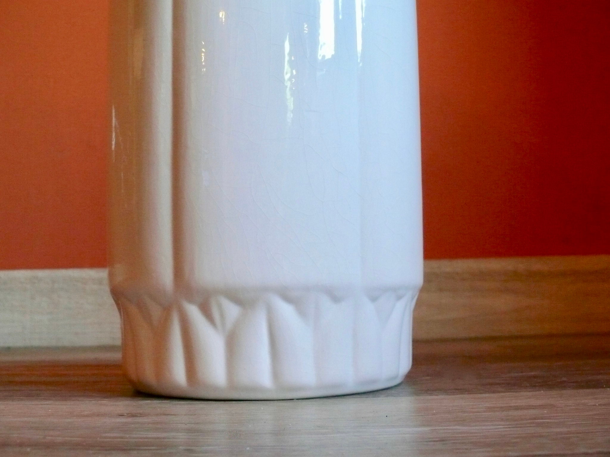 Vintage Porcelain Umbrella Stand with Hand Painted Flowers Etsy