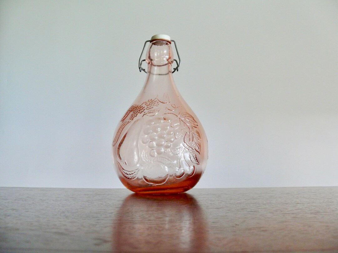 Bouteille Ancienne Jus De Fruits Milano - Verre Transparent Avec Système