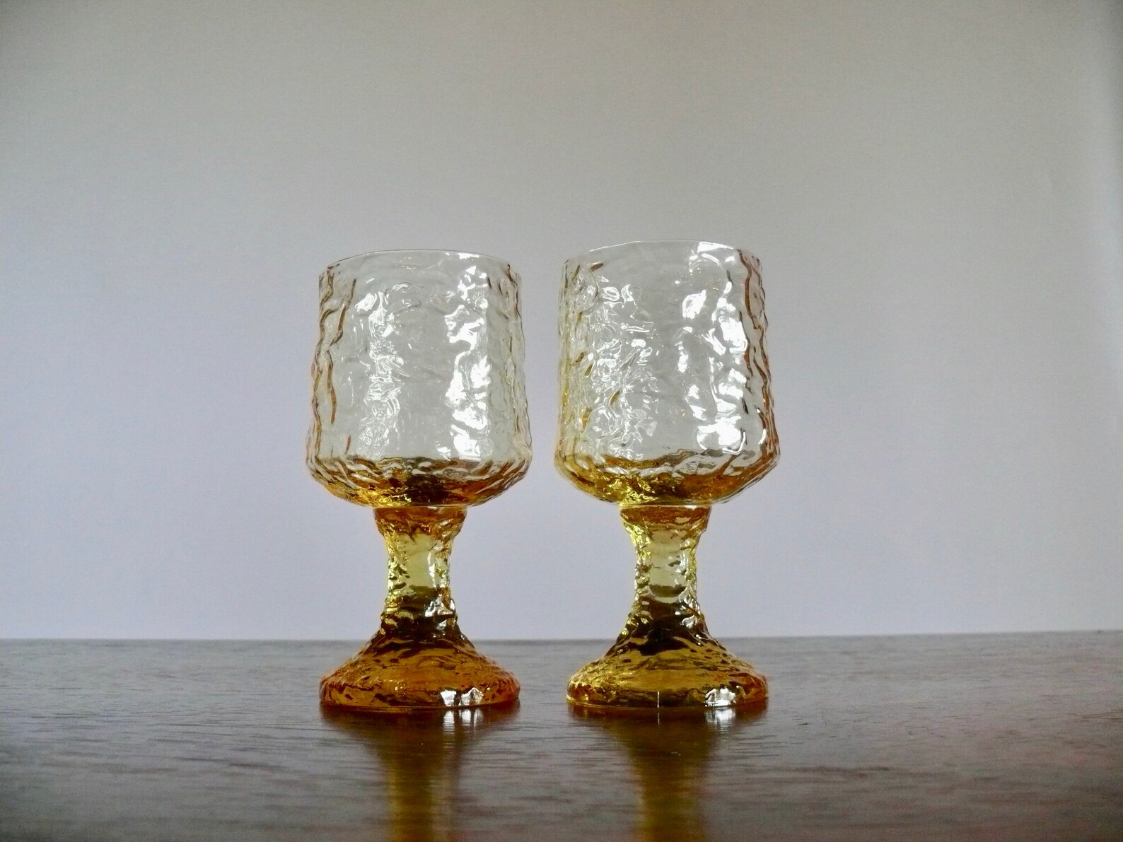 5 Lenox Crystal Impromptu Yellow Stemware Cocktail Glasses Etsy