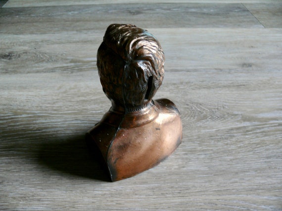 Vintage Banthrico Copper Abraham Lincoln Coin Bank, Metal 