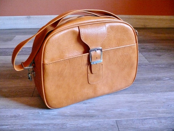 Orange Samsonite Cross Body Shoulder Bag, Vintage… - image 3
