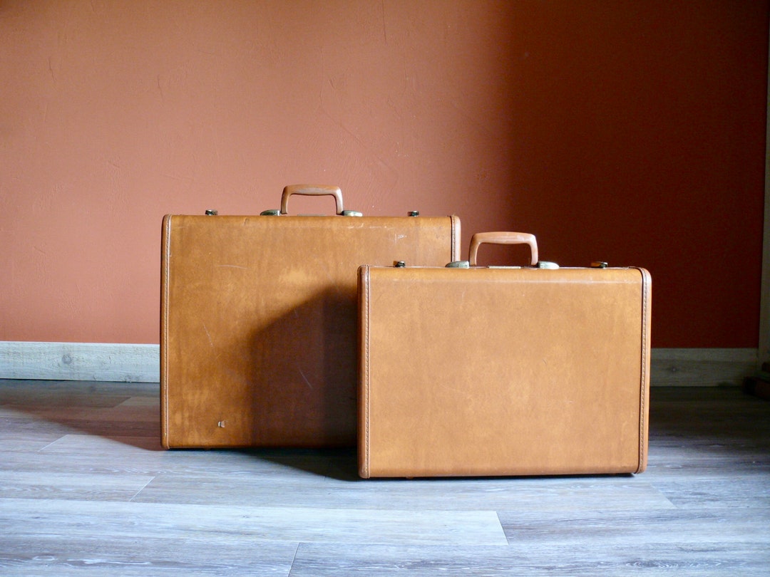 Vintage Shwayder Brothers Samsonite Luggage w/ Key 21 Rare Interior Hard Case