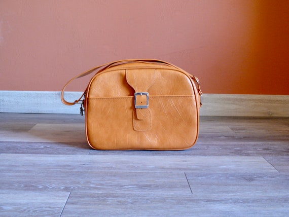 Orange Samsonite Cross Body Shoulder Bag, Vintage… - image 1