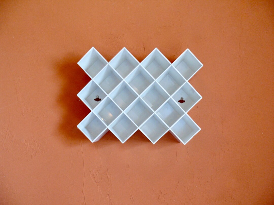 Copco Dish Rack Vintage Copco Spice Rack, 1980s White Plastic 16 Compartment Wall ...