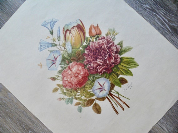 Vintage 1945 Prévost Bouquets Fine Art Prints Vintage 1945 Prévost Bouquets Fine Art Prints