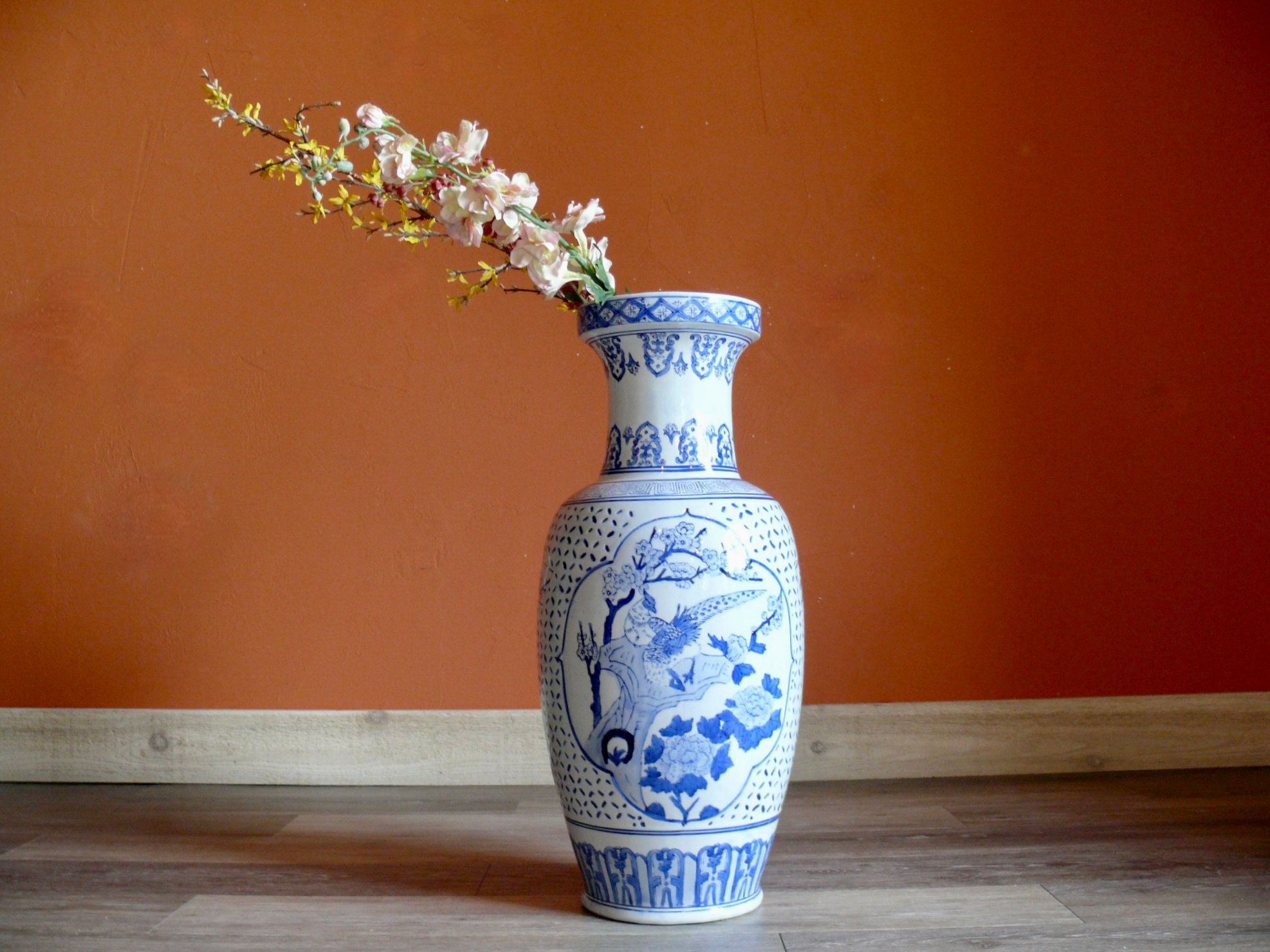 Oriental Floor Vase 