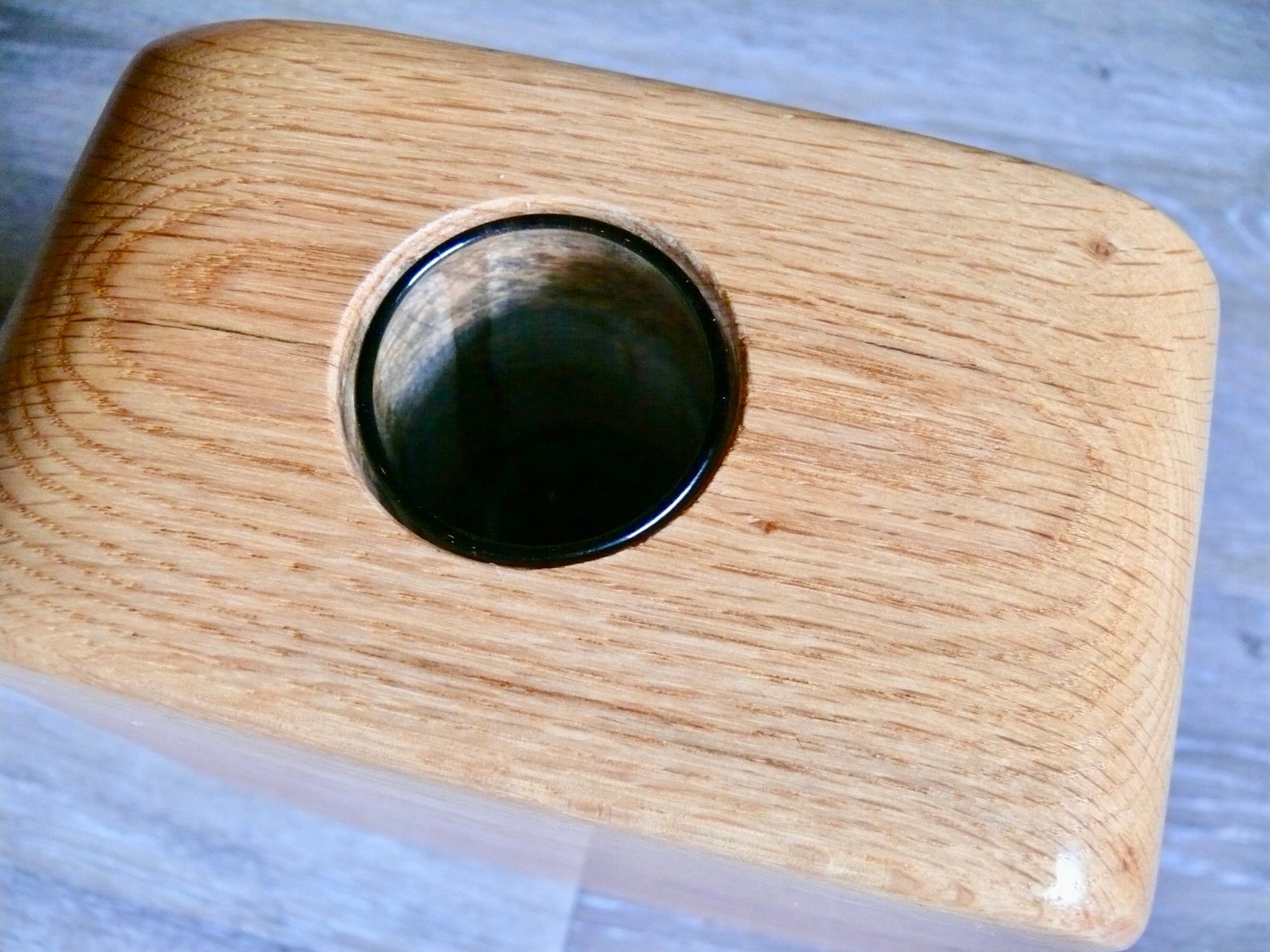 Large Contemporary Wood Vase Square Stacked Wood Twig Vase Etsy