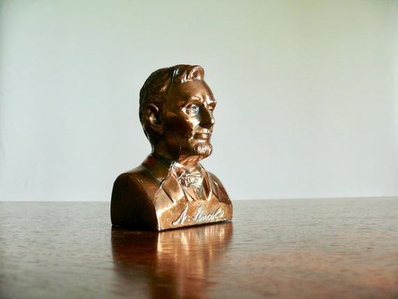Vintage Banthrico Copper Abraham Lincoln Coin Bank, Metal 