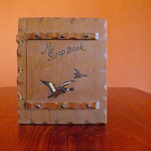 Wood Cover Unused 'My Scrapbook' Mallard Ducks, Scrapbooking Supplies, Photo Album, SketchBook