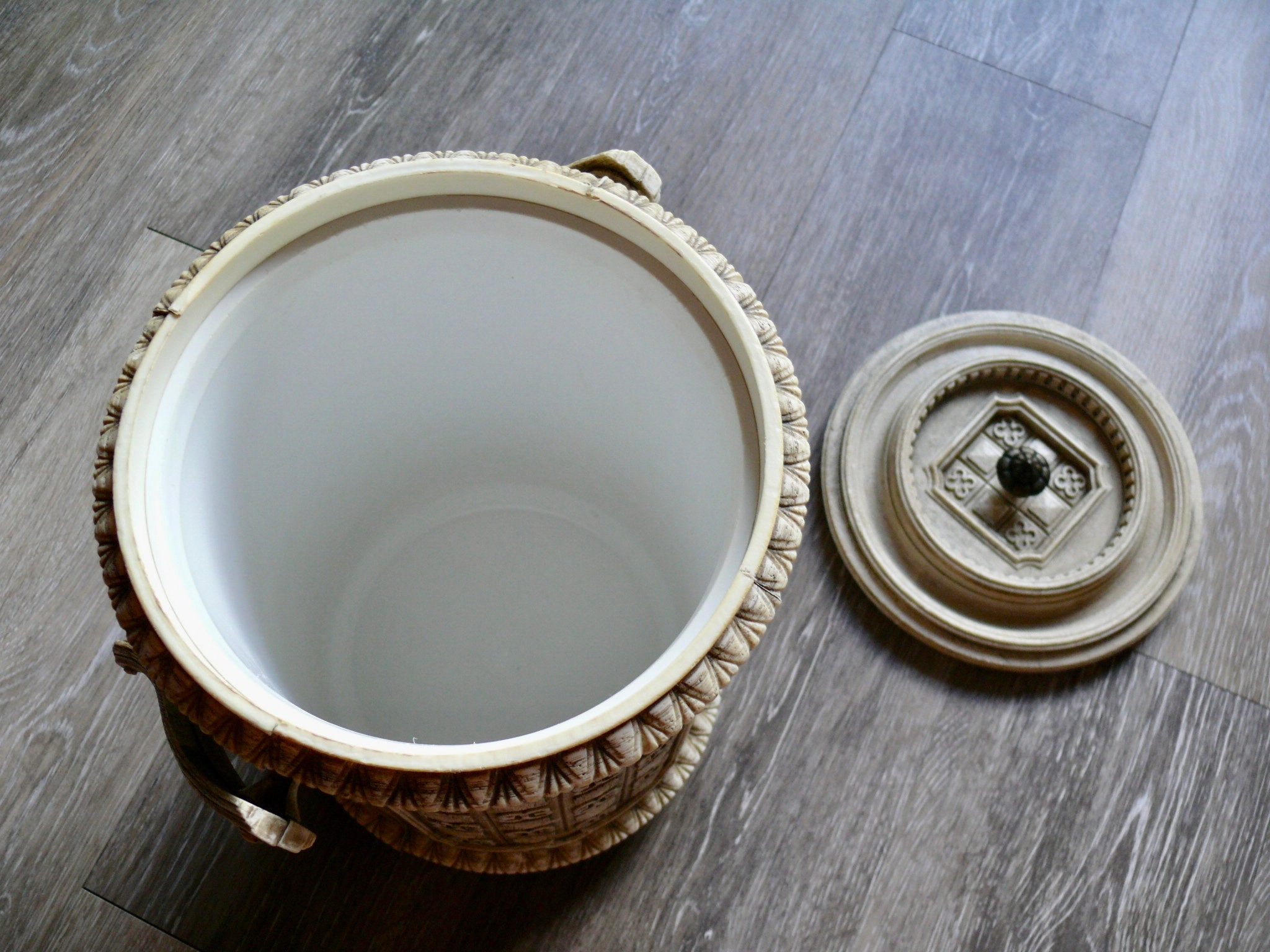 Cubo geométrico de hielo de grano de madera sintética vintage | Etsy