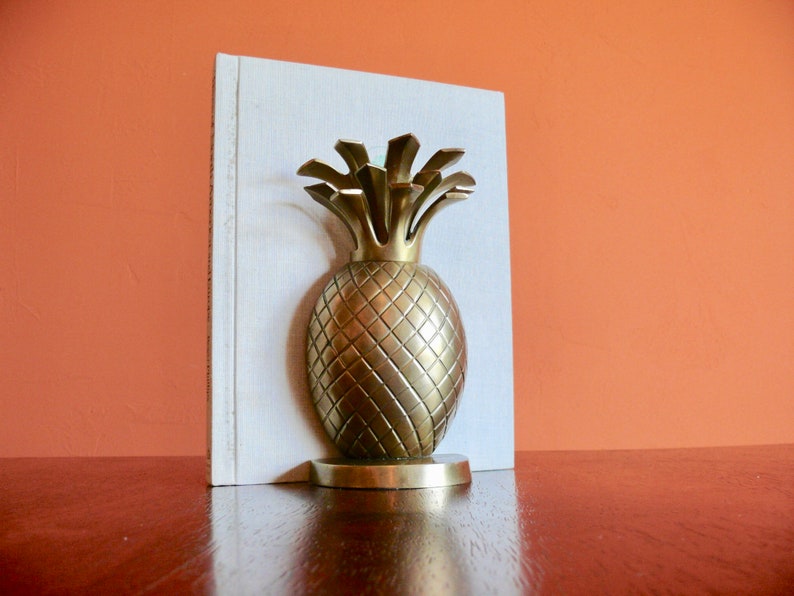 brass pineapple bookends