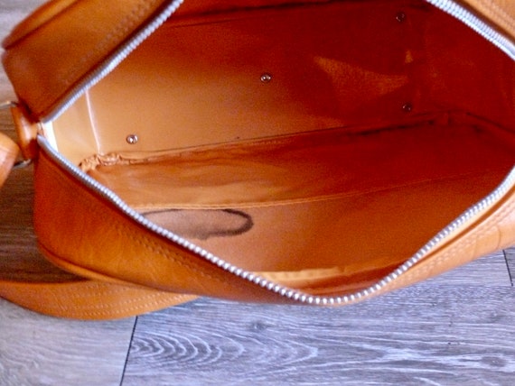 Orange Samsonite Cross Body Shoulder Bag, Vintage… - image 6