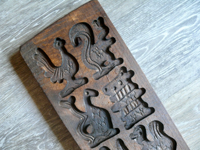 Vintage Dutch Wood Speculaas Cookie Mold Plank 23 Hand Etsy UK