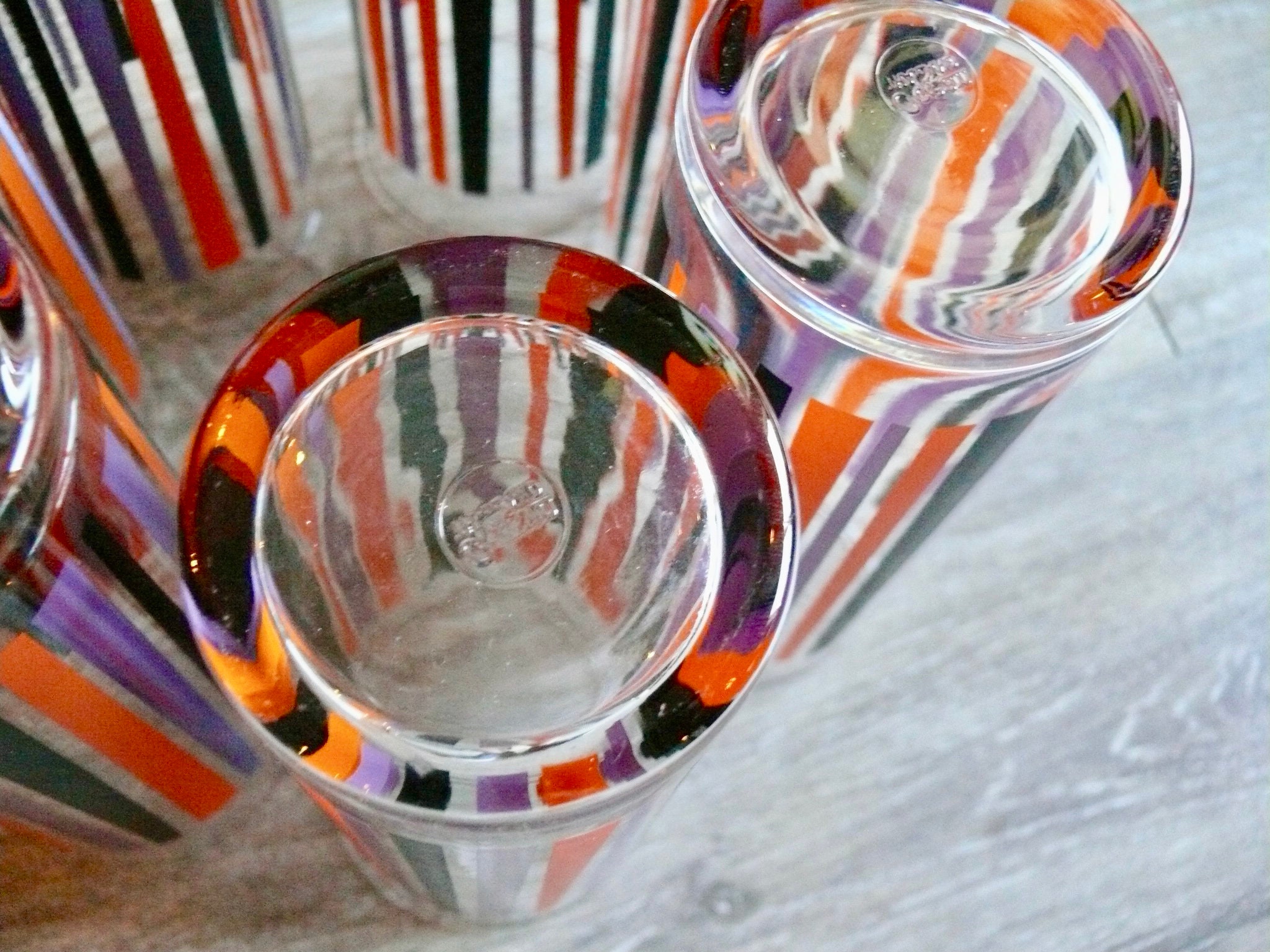 Striped Tom Collins Glass, Set of 4 – Half Past Seven