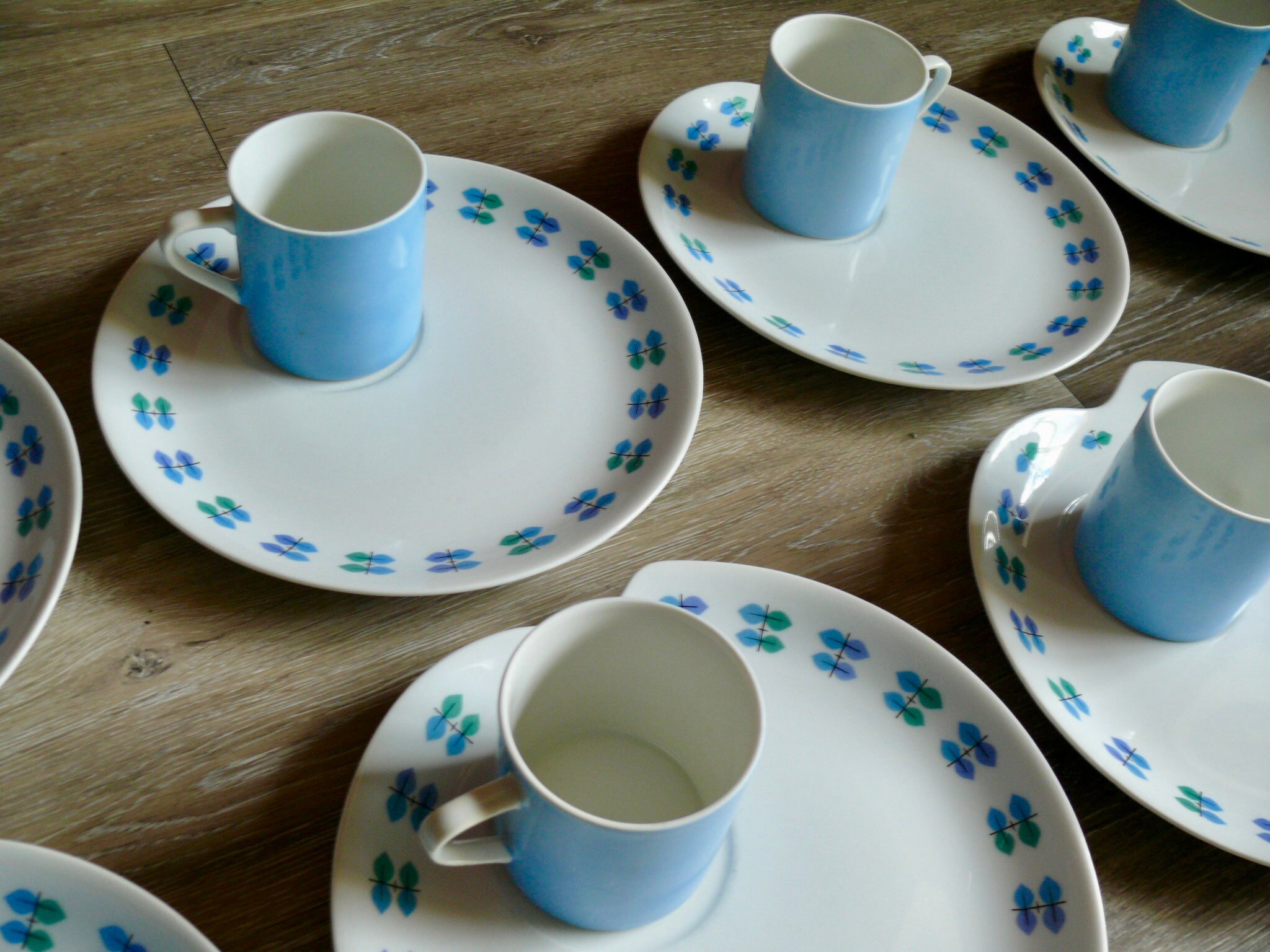 8 Vintage Snack Plate and Cup Sets 60s Modern Calibou Sky Etsy 日本