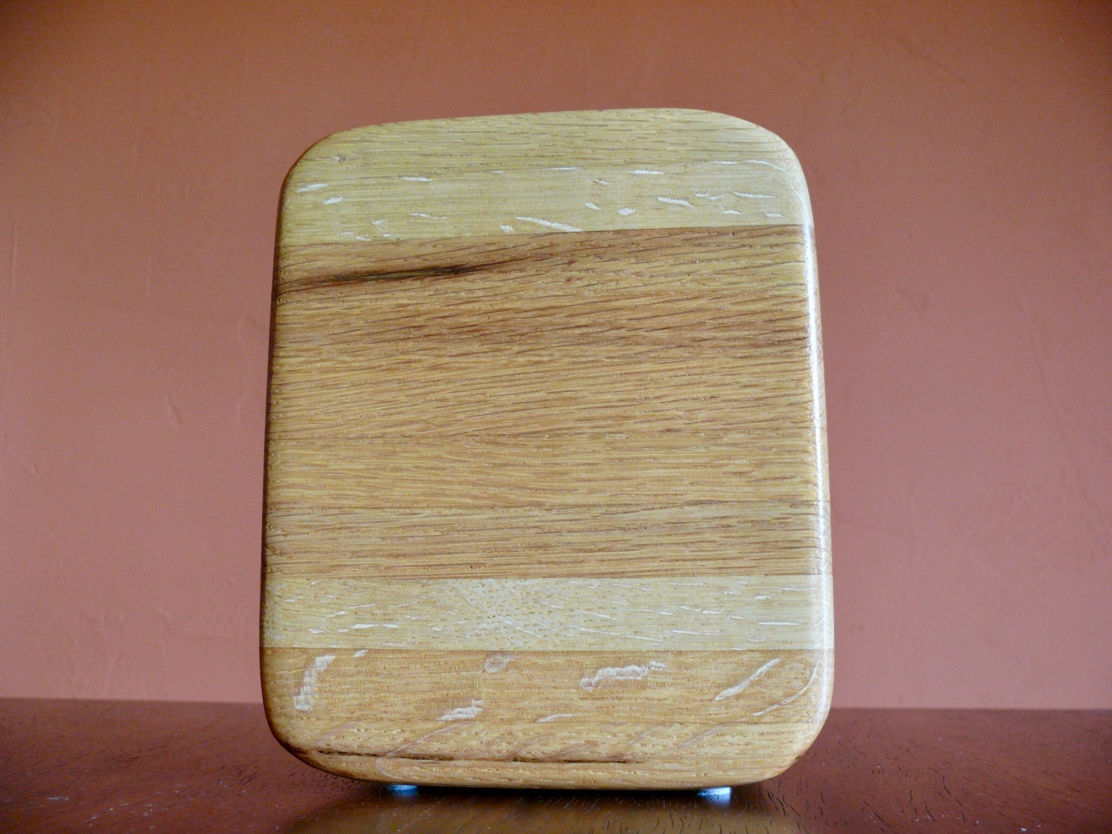 Large Contemporary Wood Vase Square Stacked Wood Twig Vase Etsy