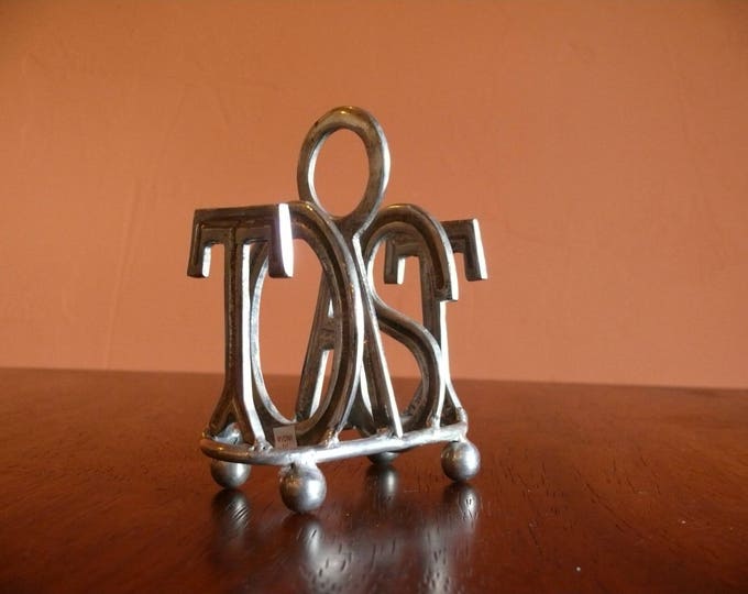 Brass Toast Rack Brass Letters Spell the Word Etsy