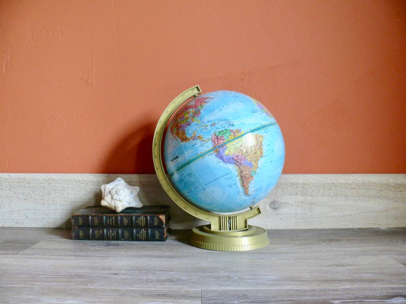 Replogle 9 Globe World Scholar Series Leroy M Tolman Etsy