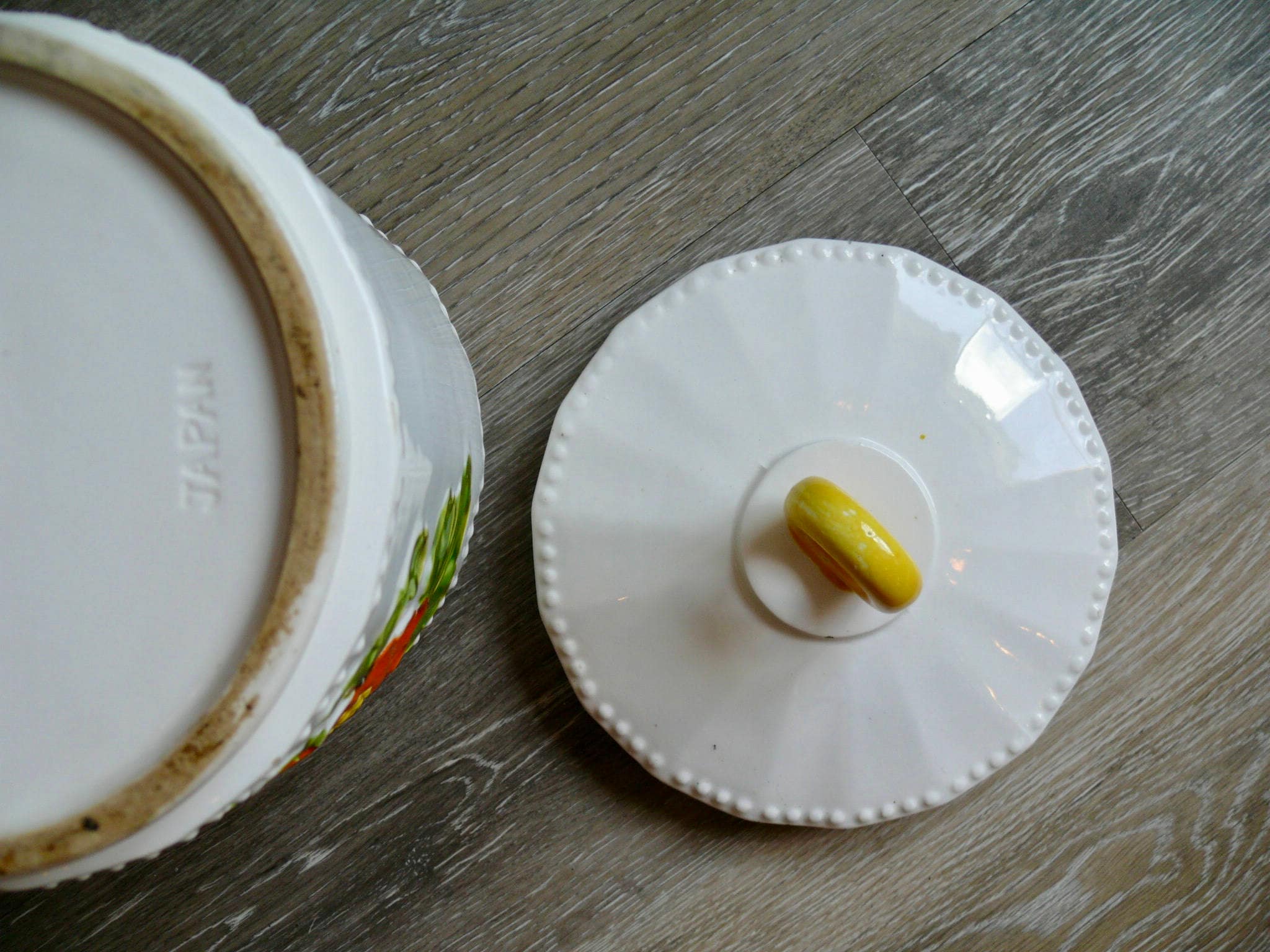 Ceramic Poppy Cookie Jar Canister Stash Jar Made in Japan Etsy