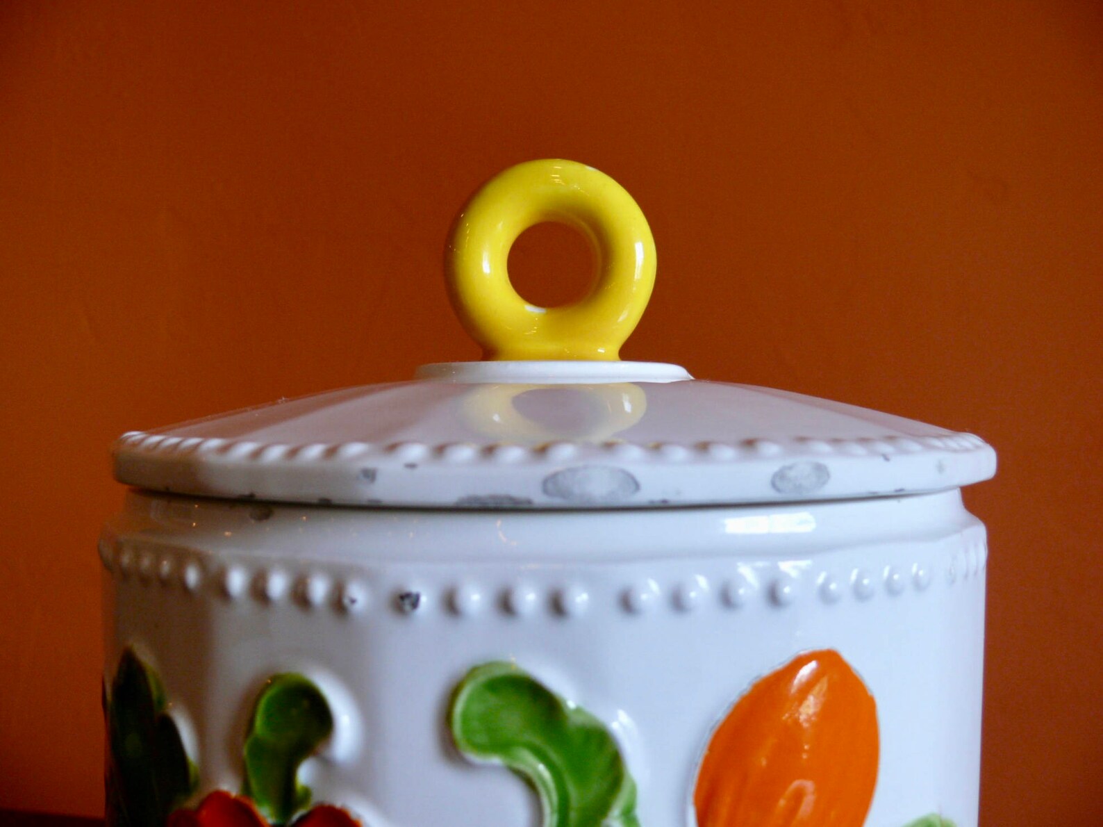 Ceramic Poppy Cookie Jar Canister Stash Jar Made in Japan Etsy