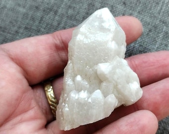 Quarzo a candela indipendente con formazione elestiale/37 grammi/1,5 pollici x 1,5 pollici/cristalli mongoli/bella lucentezza/quarzo