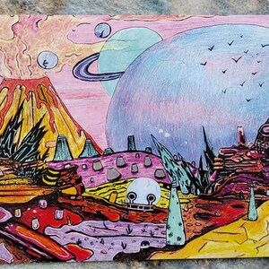 original art print//11 inch x 17 inch//untitled//art by jackie mckown//artprint//fantasy art//sci fi art//art//original art