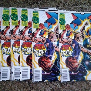 x-man comic issue 8//marvel comics//superheros//x-men deluxe//fine/vf condition//1995