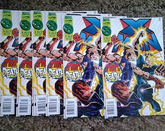 x-man comic issue 8//marvel comics//superheros//x-men deluxe//fine/vf condition//1995