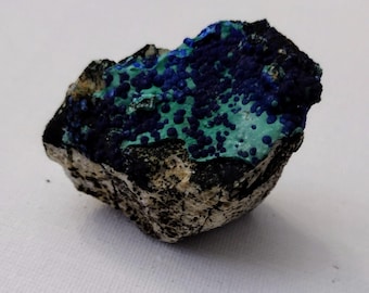 Azurite with malachite specimen from morenci Arizona/2.25 in/65 grams