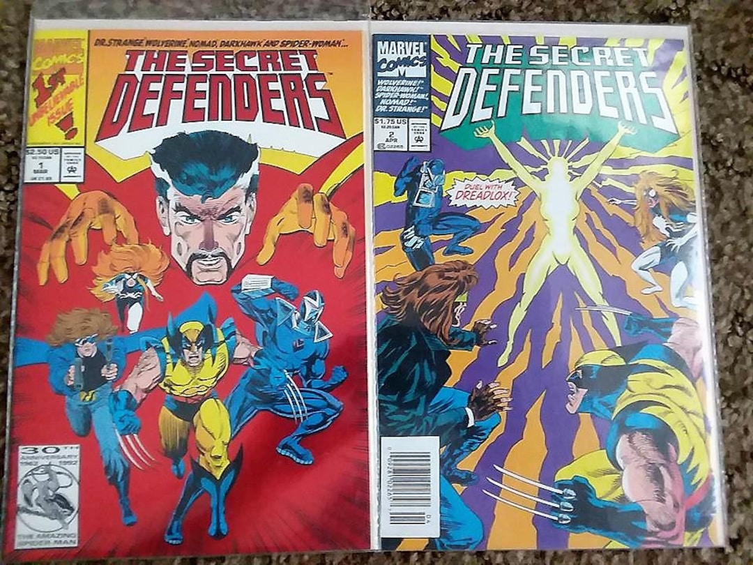 The Secret Defenders 1 &2// Marvel Comics//marvel Lot//foil Cover//vf