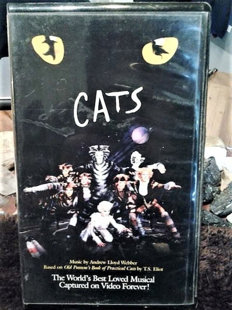 CATS vhs//hardcase vhs//cats musical//