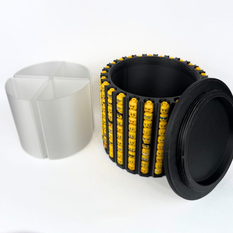 Ultimate Minifig Head Holder| 250 Heads| AFOLS | KFOLS | Removable Top ...