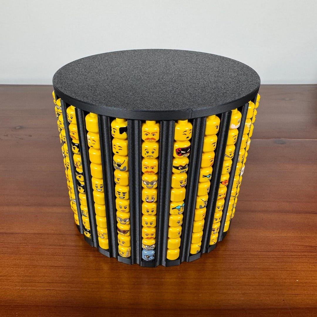 Ultimate Minifig Head Holder| 250 Heads| AFOLS | KFOLS | Removable Top ...