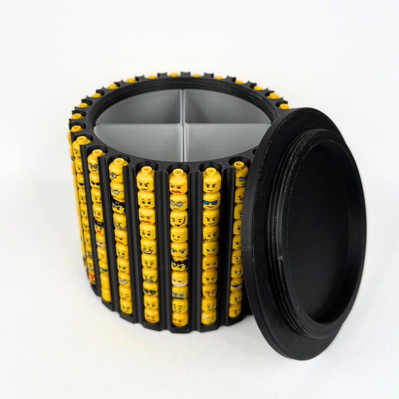 Ultimate Minifig Head Holder| 250 Heads| AFOLS | KFOLS | Removable Top ...