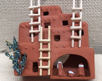 Pueblo Ornament Nativity-no Light