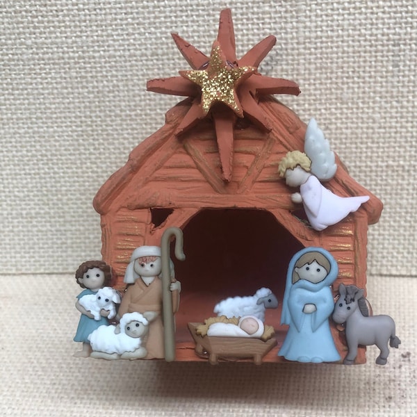 Stable Nativity-w-Color Changing Light-Unboxed