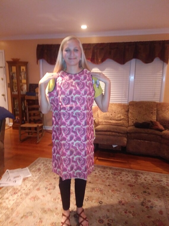 Mod Dress Vintage 1960’s Pink Paper Clothing